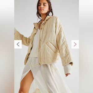 Free People Dolman Quilted Knit Jacket